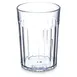 Carlisle 110807 Bistro 8oz Clear Fluted Tumbler – 8.40 oz, SAN, BPA‑Free, Dishwasher Safe 1 image