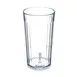 Carlisle 111207 - 12oz Clear Fluted SAN Tumbler, BPA Free, Dishwasher Safe, Stackable/Recyclable 1 image