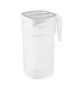 Carlisle 11403 Araven Plastic Pitcher, 61 Oz Clear Polypropylene, Stackable with Handle and Lid 1 image