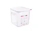 Carlisle 11854 Araven 8.4 Qt Square Food Storage Container, 8-7/8"W x 8-7/8"D x 9-1/2"H, Clear Polypropylene 1 image