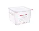 Carlisle 11855 Araven Storage Container, 12.6qt, 11-1/4"W x 11-1/4"D x 8-1/4"H, Clear PP, BPA‑Free 1 image