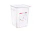 Carlisle 11857 Araven Container, 23 Qt, 11-1/4"W x 11-1/4"D x 15-3/4"H, Sq. Polypropylene Lid 1 image