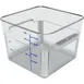 Carlisle 11954AF07 Storage Container – 12 Qt, 11-1/8" x 8-1/4" H, Polycarbonate, Clear Purple Print 1 image