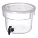 Carlisle 221930 Beverage Dispenser – 3‑Gallon, 8‑3/4" H x 12‑3/8" Dia., Polypropylene, No‑Drip Faucet 1 image