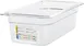 Carlisle 30661IMLUC07 StorPlus Food Pan, 1/3 Size, 4" Deep, Clear Polycarbonate, Integrated Label 1 image