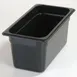 Carlisle 3066203 StorPlus 1/3 Size 5.7 Qt Black Polycarbonate Pan 12-3/4" x 7" x 6" Non‑Slip 1 image