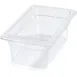 Carlisle 3068107 Food Pan, 1/4 Size 2.8 Qt Clear Polycarbonate, 10‑1/4" x 6‑19/50" x 4" Deep 1 image