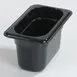 Carlisle 3068703 StorPlus Food Pan, 1/9 1.0 Qt, 6-3/4" x 4-1/4" x 4" Black Polycarbonate, -40° to 212° F, NSF 1 image