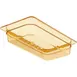 Carlisle 3086013 StorPlus Heat Food Pan, 1/3 Size, 2.4 Qt, 2-1/2" Deep, Amber, Polyether Sulfone 2 image