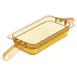 Carlisle 30860HH13 High Heat Food Pan, 1/3 Size, 2.4 Qt, 2-1/2" Deep, Amber Polyether Sulfone 1 image