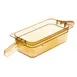 Carlisle 30861HH13 StorPlus High Heat Food Pan, 1/3 Size, 3.8 Qt, 4" Deep, Amber Polyether Sulfone 1 image
