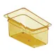 Carlisle 3086213 StorPlus High Heat Food Pan, 1/3 Size, 5.7 Qt, 6" Deep, Amber, Polyether Sulfone 2 image