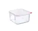 Carlisle 31851 Araven 2.1 Qt Clear Polycarbonate Container with Lid, 7-1/8"W x 7-1/8"D x 3-3/8"H 1 image
