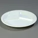 Carlisle 3300002 - 10" Melamine 3‑Compartment Plate, Elevated Foot, Dishwasher Safe, NSF, BPA‑Free 1 image