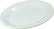 Carlisle 3308602 – White Oval Melamine Platter, 9-1/2" x 7-1/4", Dishwasher Safe, BPA‑Free, NSF 1 image