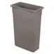 Carlisle 34202306 Trimline™ Container, 23‑Gallon Rectangular Poly, Beige, Tabs, Bottom Handles 1 image