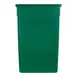 Carlisle 34202309 Trimline 23‑Gallon Rectangular Commercial Trash Can, Heavy‑Duty Polyethylene, Green 2 image