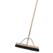 Carlisle 367360TC03 Commercial Push Broom, 24" Hardwood Block, Medium Duty, Polypropylene, Black Handle 1 image