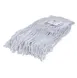Carlisle 369066B00 Wet Mop Head - 16-Ounce #16 Bacterial Resistant Cut-End, 1-1/4" Polyester Band 1 image