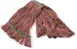 Carlisle 369320M05 Wet Mop Head - Anti‑Microbial Mop, 1" Green Band, Red 4‑Ply Cotton Blend 1 image