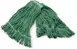 Carlisle 369320M09 Anti-Microbial Wet Mop Head, 1" Green Band, Loop End, 4‑Ply Cotton/Synthetic 1 image