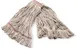 Carlisle 369325M00 Wet Mop Head - Anti‑Microbial 1" Red Band, 4‑Ply Cotton/Synthetic Looped End 1 image