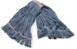 Carlisle 369325M14 Wet Mop Head, Large 1" Blue 4‑Ply Cotton Blend, Looped End, Anti‑Microbial 1 image