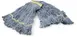 Carlisle 369411B14 Wet Mop Head - Small 1" Wide Yellow Band, Loop End, Blue 4‑Ply Cotton/Synthetic 1 image