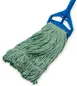 Carlisle 369417B09 Wet Mop Head – Medium 1" Green Band, Loop End, 4‑Ply Cotton/Synthetic, Janitorial 1 image