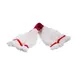 Carlisle 36942002 Wet Mop Head - Medium White Microfiber Yarn, Looped End, 5" Vinyl‑Coated Band 2 image