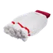 Carlisle 36942002 Wet Mop Head - Medium White Microfiber Yarn, Looped End, 5" Vinyl‑Coated Band 1 image