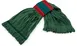 Carlisle 36942009 Large Green Microfiber Wet Mop Head, Looped End, All‑Purpose Cleaning - 1/Case 1 image
