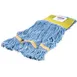 Carlisle 369442B14 Wet Mop Head - Small 4‑Ply Loop‑End, Blue Synthetic/Cotton Yarn, 5" Band 1 image