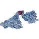 Carlisle 369454B14 Wet Mop Head – Large 4‑Ply, Blue Cotton Blend Yarn, 5" Vinyl‑Coated Red Band 2 image