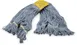 Carlisle 369513B14 Wet Mop Head - Small 5" Wide Loop End, Blue 4‑Ply Cotton/Synthetic Blend Scrubber 1 image