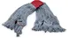 Carlisle 369553B00 Wet Mop Head - Large 5" Blue Loop End, 4‑Ply Cotton, All‑Purpose Wet Mop 1 image