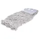 Carlisle 369817B00 Wet Mop Head - 24 oz White Cotton, 4‑Ply Cut‑End, 5" Vinyl Band, Non‑Bacterial 1 image