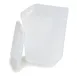 Carlisle 38600CL 2-Quart Container, 5-1/4"W x 5-1/4"D x 6"H, Polypropylene, Translucent, with Lid 1 image