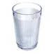 Carlisle 400807 - Crystalon Stack-All 8oz Tumbler, Clear Ribbed, SAN Plastic, BPA‑Free 1 image