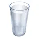 Carlisle 401207 Stack-All 12oz Tumbler, Clear Ribbed, SAN Plastic, BPA‑Free, 0°F‑180°F 1 image