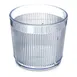 Carlisle 402907 Crystalon Stack-All 9oz Clear Ribbed Tumbler, SAN Plastic, BPA‑Free, Dishwasher Safe 1 image