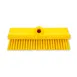 Carlisle 40423EC04 Sparta Surface Floor Brush Head, 10" Yellow Plastic Block, Polyester Bristles 1 image