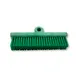 Carlisle 40423EC09 Sparta Floor Scrub Brush Head, 10" Green Plastic Block, Polyester Bristles 1 image