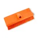 Carlisle 40423EC24 Sparta Surface Floor Brush Head, 10" Orange Plastic Block, Polyester Bristles 2 image