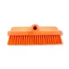 Carlisle 40423EC24 Sparta Surface Floor Brush Head, 10" Orange Plastic Block, Polyester Bristles 1 image