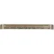 Carlisle 4073504 Brush Rack, 17" Wall-Mount Aluminum, Yellow, Holds 10 Brushes, 16" On-Center Holes 1 image