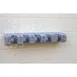 Carlisle 4073700 Roll N Grip Broom/Brush Holder, 16-1/2" L x 5" W x 3-1/2" H, Blue ABS Plastic - 1/Each 2 image