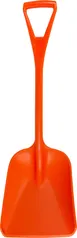 Carlisle 41076EC24 Sparta Food Service Shovel, 11" One-Piece Plastic Ice Scoop, Bright Orange 1 image