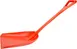 Carlisle 41077EC24 - Sparta Food Service Ice Shovel, 14" One-Piece Plastic, Bright Orange 1 image