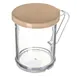 Carlisle 4270S06 Shaker/Dredge, 8 oz Beige SAN, Handled, Perforated Top, BPA‑Free, Dishwasher Safe 1 image